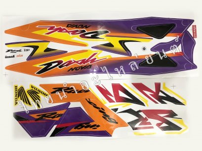 สติ๊กเกอร์ Dash RS 2001 ไฟคู่ [ติดรถ สีเหลือง]