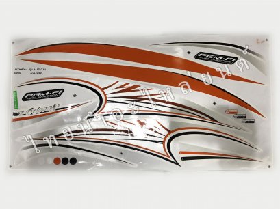 สติ๊กเกอร์ Scoopy-I รุ่น 9 2011  [ติดรถสีขาว ม่วง]