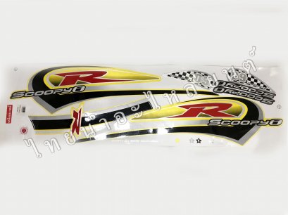 สติ๊กเกอร์ Scoopy-I รุ่น 1 2009 [ติดรถ สีเหลือง]