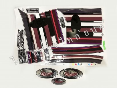 สติ๊กเกอร์ Scoopy-I Club12 รุ่น 19 2014 [ติดรถ สีดำ]