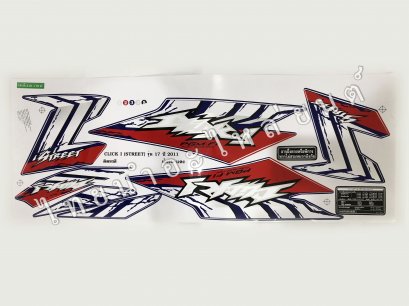 สติ๊กเกอร์ Click-I รุ่น 17 2011 [ติดรถ สีน้ำเงิน แดง]