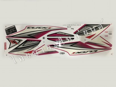 สติ๊กเกอร์ Click Tune-Up 2011 รุ่น 18 [ติดรถ สีชมพู]