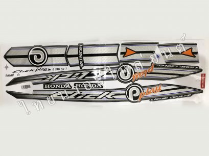 สติ๊กเกอร์ Click Play 2007 รุ่น 7 [ติดรถ สีดำ]