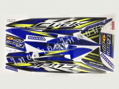 สติ๊กเกอร์ Click Tune-Up 2007 รุ่น 5  [ติดรถ สีน้ำเงิน]