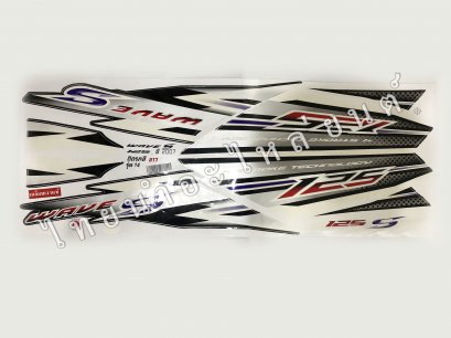 สติ๊กเกอร์ Wave125s 2007 รุ่น 14 [ติดรถ สีขาว]