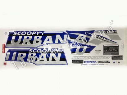 สติ๊กเกอร์ Scoopy-I 2019 รุ่น 33  [ติดรถ สีน้ำเงิน]