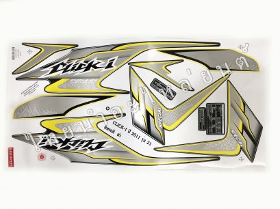 สติ๊กเกอร์ Click-I Special 2011 รุ่น 21 [ติดรถ สีดำ]