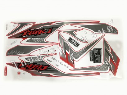 สติ๊กเกอร์ Click-I Special 2011 รุ่น 21 [ติดรถ สีแดง]