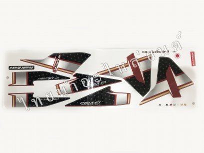 สติ๊กเกอร์ Click125-I Combi 2014 รุ่น10 [ติดรถ สีแดง]