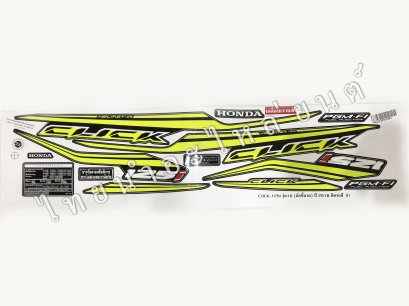 สติ๊กเกอร์ Click125-I 2016 รุ่น15 [ติดรถ สีดำ]