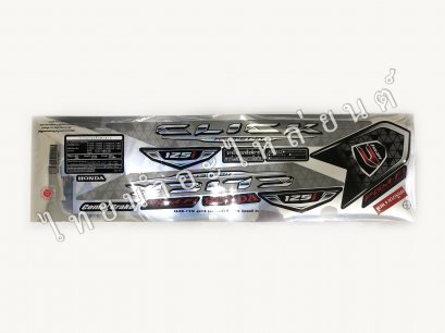 สติ๊กเกอร์ Click125-I 2016 รุ่น16 [ติดรถ สีดำ]