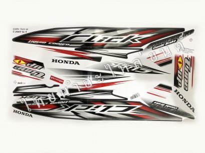 สติ๊กเกอร์ Click Tune-Up 2007 รุ่น 4  [ติดรถ สีขาว]