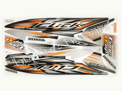 สติ๊กเกอร์ Click Tune-Up 2007 รุ่น 4  [ติดรถ สีเงิน]