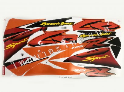 สติ๊กเกอร์ LS125 2001 [ติดรถ สีแดง]