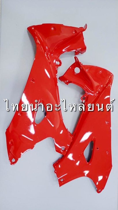 บังลมในคู่ Wave125 ยี่ห้อ MANOO [R263 แดงส้ม]