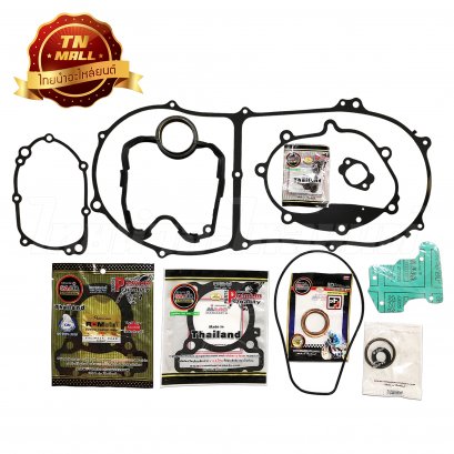 ปะเก็นชุดใหญ่ NMax-155 [+4V][ยางเคาเวอร์+ยางรอง] ยี่ห้อ สตรอเบอร์รี่