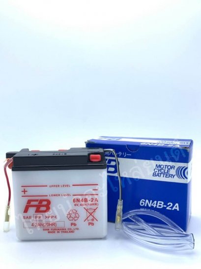 แบตเตอร์รี่น้ำ 6N4B-2A ยี่ห้อ FB