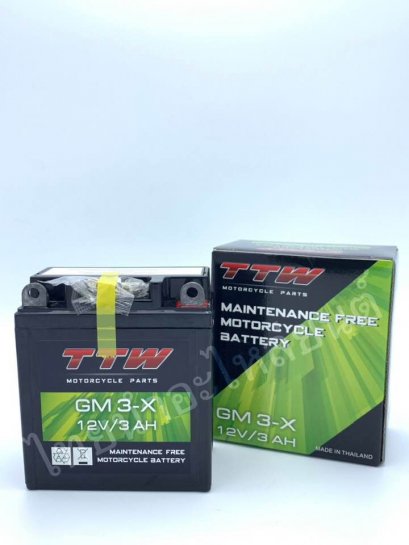 แบตเตอร์รี่แห้ง 12V 3แอม ยี่ห้อ TTW รุ่น GM3x