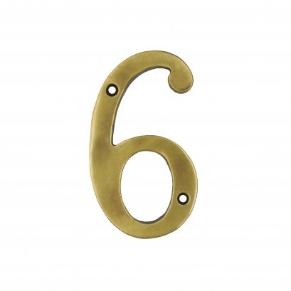 ตัวเลขหนา เรียบ - 6