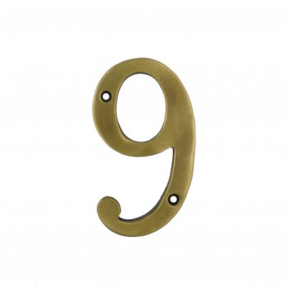 ตัวเลขหนา เรียบ - 9