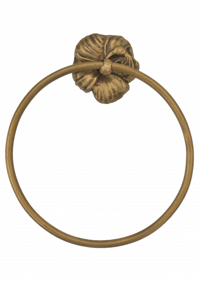 ห่วงแขวนผ้า - ดอกชบากลาง