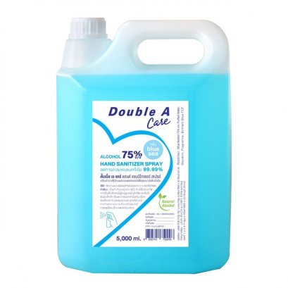 แอลกอฮอล์น้ำ 75% DACARE Blue S ดั๊บเบิ้ล เอ แคร์ 5,000 ml