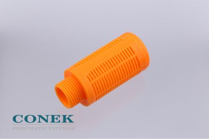 PSL Silencers plastic Long body (ข้อต่อนิวแมติกแบบเก็บเสียง พลาสติก )