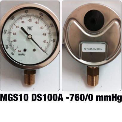 -1-0BAR Nuovafima หน้าปัด 4นิ้ว เกลียวออกหลังทองเหลือง 1/2&quot;