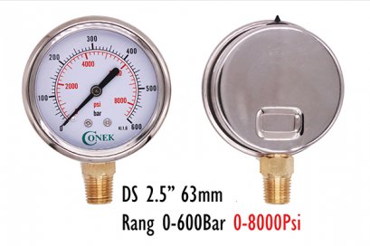 0-600BAR Dia 2.5&quot; 63MM ( 0-8,000Psi)