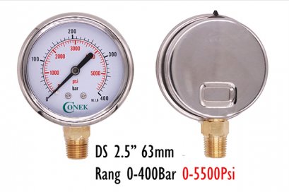 0-400BAR Dia 2.5&quot; 63MM ( 0-5,500Psi)