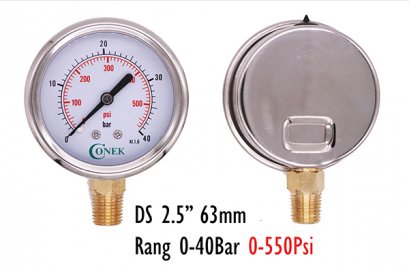 0-40BAR Dia 2.5&quot; 63MM ( 0-550Psi)