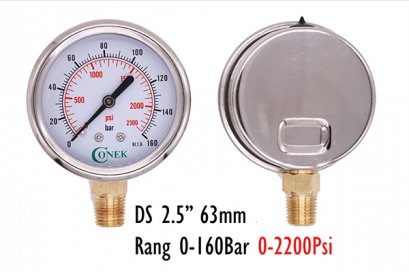 0-160BAR Dia 2.5&quot; 63MM ( 0-2,200Psi)