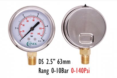 0-10BAR Dia 2.5&quot; 63MM ( 0-100Psi)