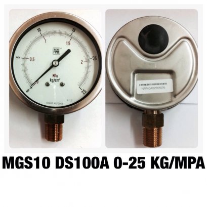 0-25BAR Nuovafima หน้าปัด 4นิ้ว เกลียวออกหลังทองเหลือง 1/2&quot;