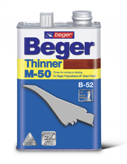 เบเยอร์ ทินเนอร์ เอ็ม-50 ทินเนอร์เกรดพิเศษ สำหรับไม้ชนิดเงาเหมาะสำหรับทำละลายและแห้งตัวเร็ว
