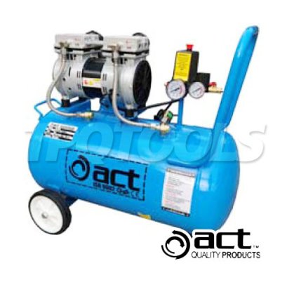 AA-50LT (JUMBO) ปั๊มลมออยฟรี เก็บเสียงไร้น้ำมัน ขนาด 50 ลิตร 550W/1400RPM/65DB NOISE ACT