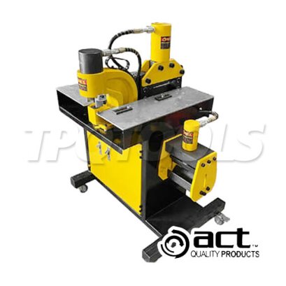 ACT-200-3IN1 เครื่องตัด-ดัดบัสบาร์+พันซ์เจาะรู (ทองแดง) ไฮโดรลิค (3 IN 1) ความกว้างชิ้นงาน 200 มม. &quot;ACT&quot;
