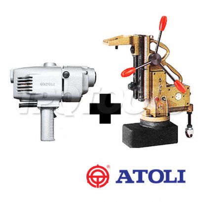 TC12S+TC32 สว่านแท่นแม่เหล็กไฟฟ้าพร้อมฐานเหลี่ยม 2-32 มม. #TC-12S+TC32 &quot;ATOLI&quot;