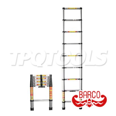 TPQ-BAMST09 บันไดยืดหดอเนกประสงค์ ทรงพาด (อลูมิเนียม) 9 ขั้น 3.5 เมตร "BARCO"