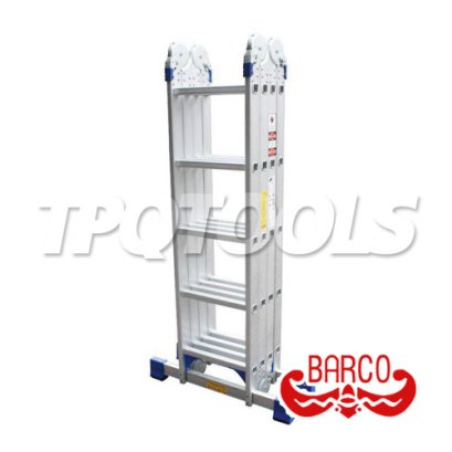 TPQ-AL-M4 (4 x 5 - 20 ขั้น) บันไดอเนกประสงค์อลูมิเนียม กาง พาด ทรง M รุ่น M4 ขนาด 4 x 5 (20 ขั้น) BARCO