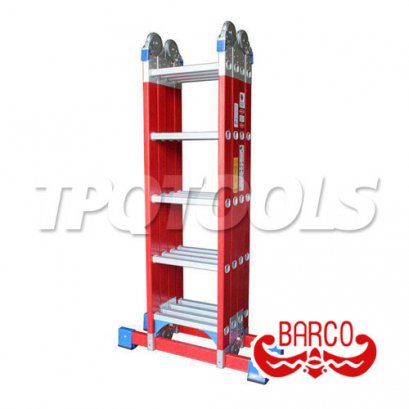 TPQ-M4(F) (4 x 5 ขั้น) บันไดไฟเบอร์กลาสอเนกประสงค์ทรง M BARCO