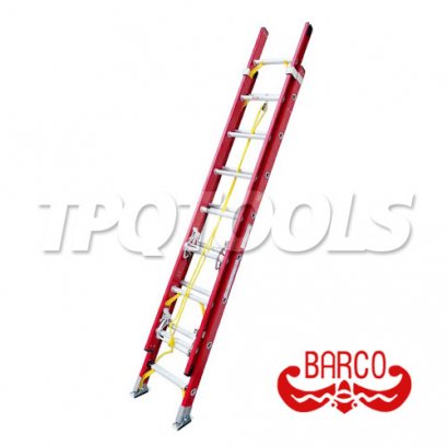 TPQ-BCFBS220 (20+20 ฟุต) บันไดไฟเบอร์กลาสพาดเลื่อน 2 ตอน BARCO