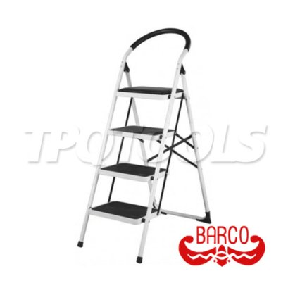 TPQ-BSTE04 (4 ขั้น) บันไดเหล็กกล้ามีราวจับ ทรงเอ ขนาด 4 ขั้น BARCO