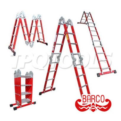 TPQ-M5(F) (4 x 6 ขั้น) บันไดอเนกประสงค์ไฟเบอร์กลาสทรง M รับน้ำหนักได้สูงสุด 150 กก. BARCO