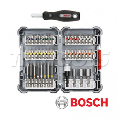 ชุดดอกไขควง พร้อมด้าม PICK &amp; CLICK EXTRA HARD 45 ชิ้น BOSCH (2607017692)