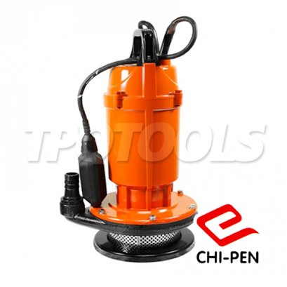 CAS-1532F ปั๊มแช่บอดี้อลูมิเนียม ขนาดท่อ 1 นิ้ว มีลูกลอย ส่งสูงสุด 32 เมตร มอเตอร์ 750W 220V CHIPEN