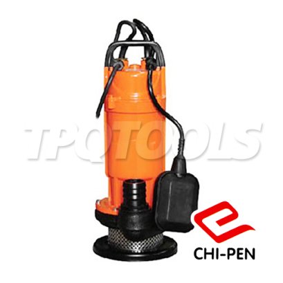 WD-370F ปั๊มแช่บอดี้อลูมิเนียม ขนาดท่อ 1.5 นิ้ว มีลูกลอย ส่งสูงสุด 10 เมตร มอเตอร์ 370W 220V CHIPEN