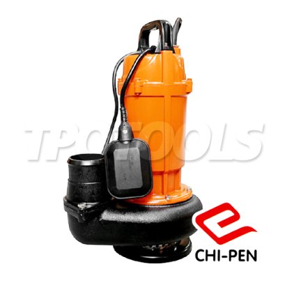 WQD-750F ปั๊มแช่บอดี้อลูมิเนียม ขนาดท่อ 3 นิ้ว มีลูกลอย ส่งสูงสุด 6 เมตร มอเตอร์ 750W 220V CHIPEN