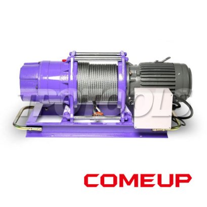 CWG-30375 รอกกว้านสลิงไฟฟ้า ยก 900 กก. มอเตอร์ 5.0 hp x 4 P ยกสูง 58 ม. COME UP