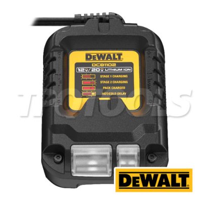 DCB1102-B1 แท่นชาร์จแบตเตอรี่ 12V/20V MAX (ใช้ชาร์จแบตเตอรี่ DEWALT ได้ทุกรุ่น) ขนาดเล็กพกพา "DEWALT" ดีวอลท์